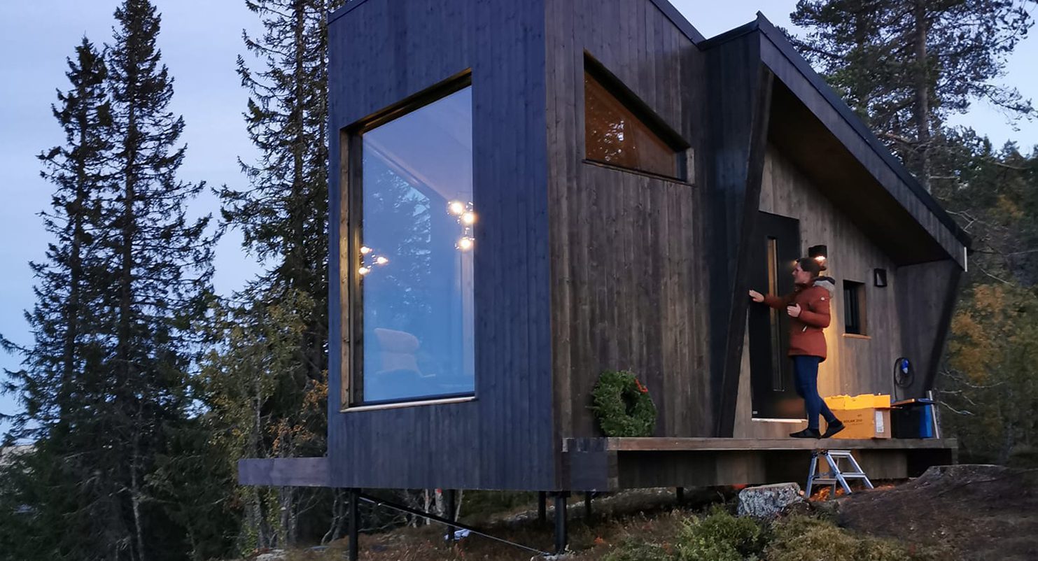 Baugsberget Fjelltopphytter er hytter i morderne design med store vinduer ut mot en fantastisk utsikt mot Alvdal